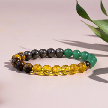 Money Magnet Pro Bracelet (Aventurine, Citrine, Tiger Eye, Pyrite)