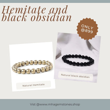 Black obsidien ans golden hemitate