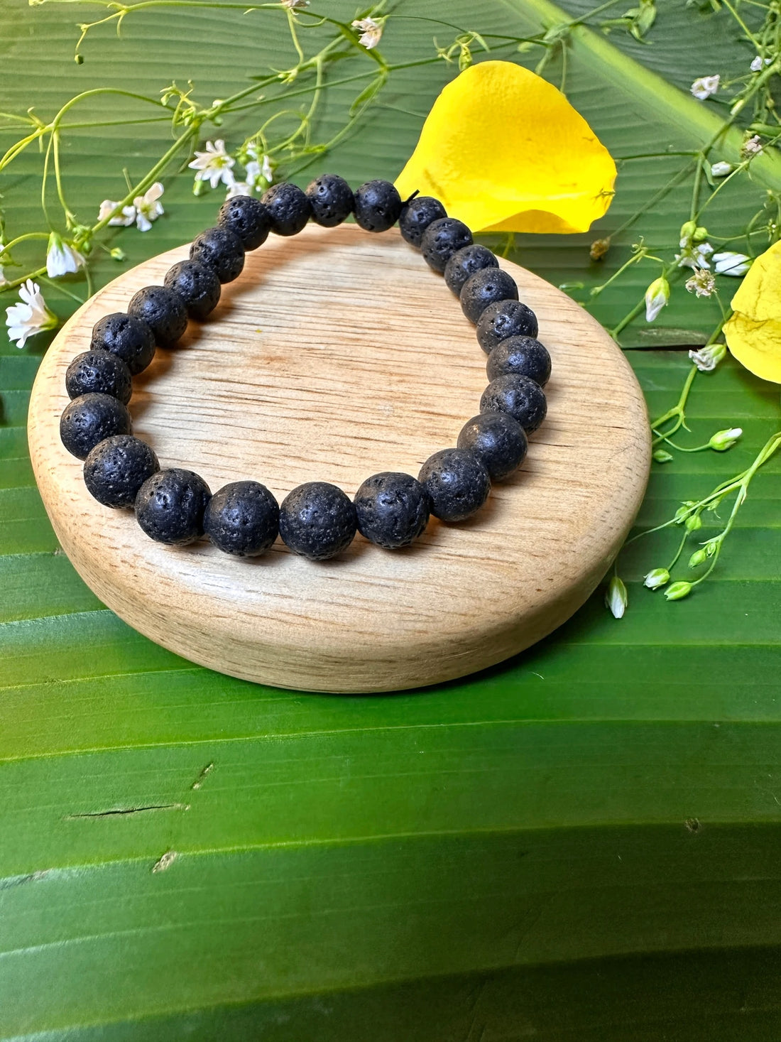 Grounding, Stability and Energy Booster Bracelet (Lava Stone) Bracelet - Abhimantrit & Certified